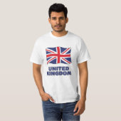 Custom Name United Kingdom Flag Tシャツ (正面フル)