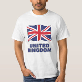 Custom Name United Kingdom Flag Tシャツ