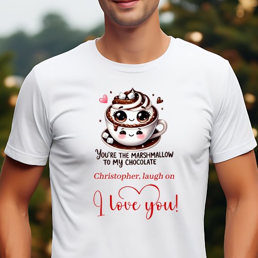 Custom Name Valentine Funny Food Quote Men T-Shirt Tシャツ