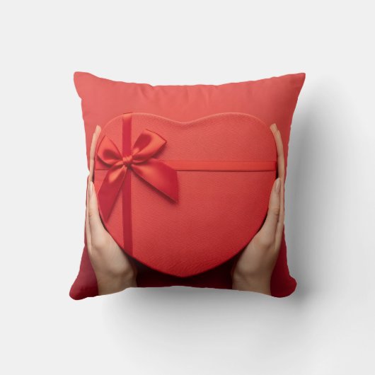 Custom name valentine gift cozy romantic クッション (裏面)