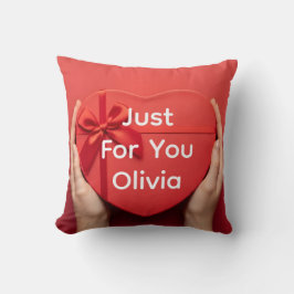 Custom name valentine gift cozy romantic クッション