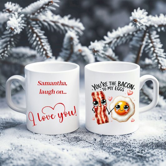 Custom Name Valentine Mug Funny Food Love Quote コーヒーマグカップ