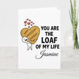 Custom Name Valentine's Card for Her or Him カード