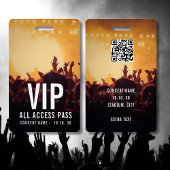 Custom Name VIP All Access Pass Concert バッジ