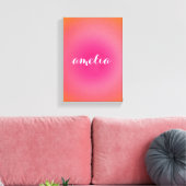 Custom Name Wall Art – Bold Serif Monogram  キャンバスプリント (インサイチュ (リビング))
