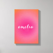 Custom Name Wall Art – Bold Serif Monogram  キャンバスプリント (正面)