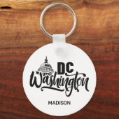 Custom Name Washington DC キーホルダー (正面)