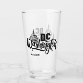 Custom Name Washington DC タンブラーグラス (正面)
