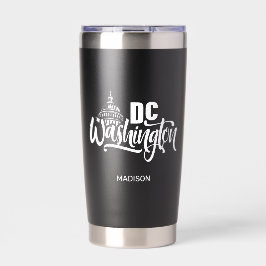 Custom Name Washington DC 保温保冷タンブラー