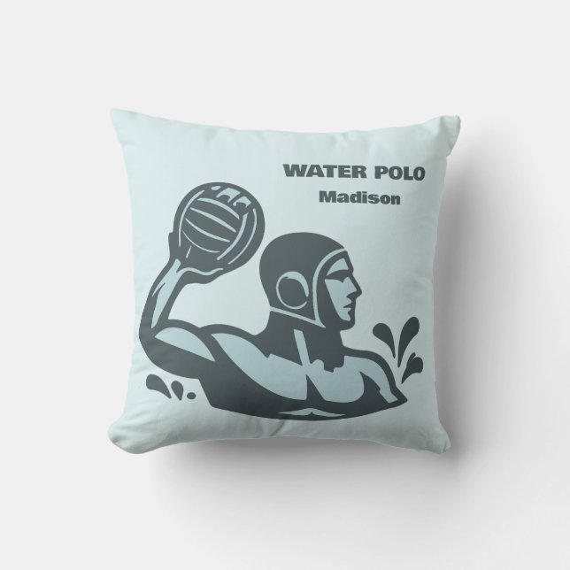Custom Name Water Polo アウトドアクッション (正面)