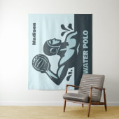 Custom Name Water Polo タペストリー (インサイチュ)