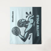 Custom Name Water Polo タペストリー (正面)