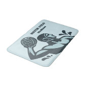 Custom Name Water Polo バスマット (アングル)