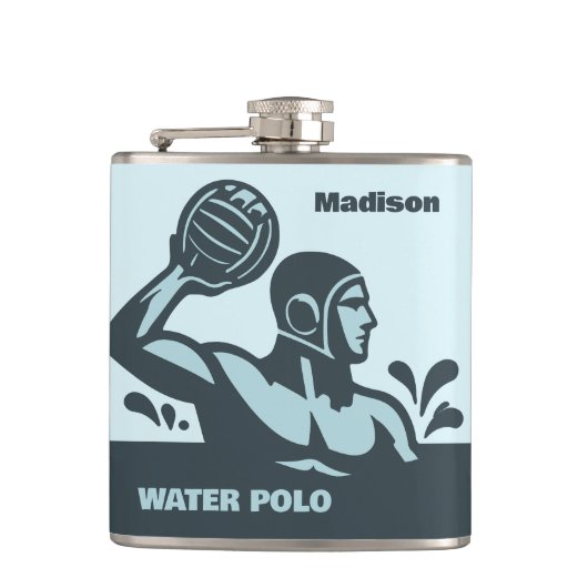 Custom Name Water Polo フラスク (正面)