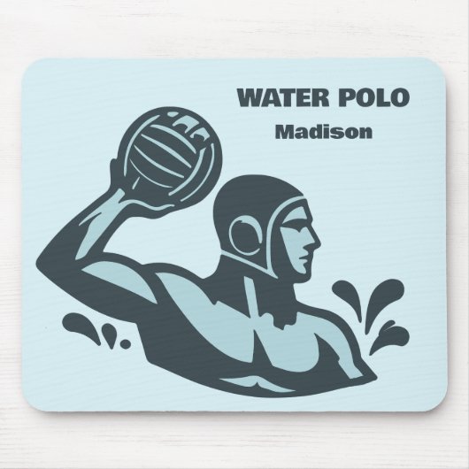 Custom Name Water Polo マウスパッド (正面)