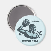 Custom Name Water Polo マグネット (正面/裏面)
