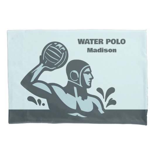 Custom Name Water Polo 枕カバー (正面)