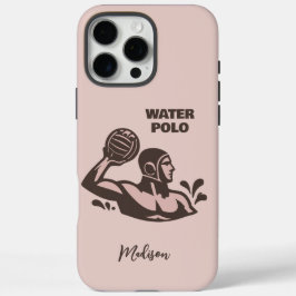 Custom Name Water Polo iPhone 16 Pro Maxケース