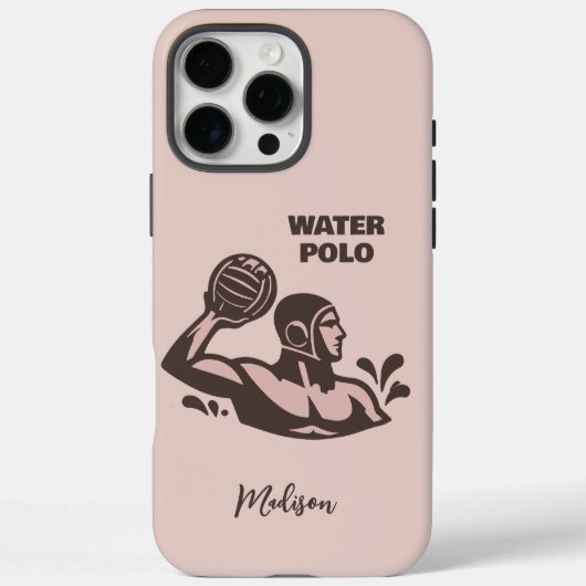 Custom Name Water Polo Case-Mate iPhoneケース (裏面)