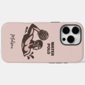 Custom Name Water Polo Case-Mate iPhoneケース (裏面 (横))