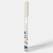 Custom Name Watercolor Floral Anemone Case-Mate iPhoneケース (裏面 / 右)