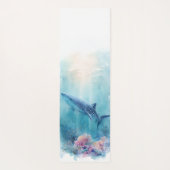 Custom Name Whale Shark Ocean Coral Reef  ヨガマット (裏面)