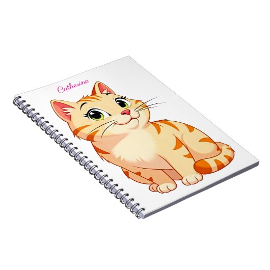 Custom name with a cool cat ノートブック (右側)