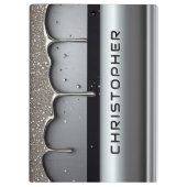Custom Name With Dripping Liquid Metal クリップボード (裏面)