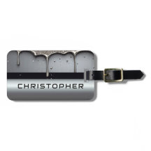 Custom Name With Dripping Liquid Metal