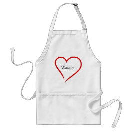 Custom Name with Heart – Perfect Chef Gift スタンダードエプロン