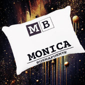 Custom Name with Initials monogram  アクセントクッション