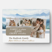 Custom Names Family Photo Collage フォトプラーク (正面)