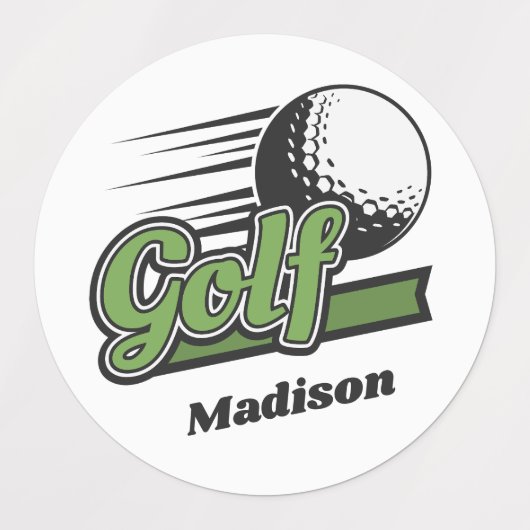 Custom Names Golf ラベル (デザイン1)