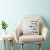 Custom Names Grandma & Mom Decorative Throw Pillow クッション (椅子)