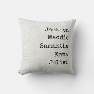 Custom Names Grandma & Mom Decorative Throw Pillow クッション