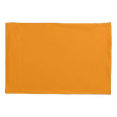 Custom names modern orange minimalist 枕カバー (裏面)