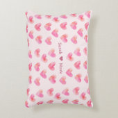 Custom Names Romantic Pink Love Design -  アクセントクッション (正面(垂直))