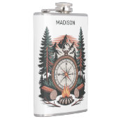 Custom Names & Text Camping フラスク (右)