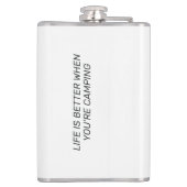Custom Names & Text Camping フラスク (裏面)
