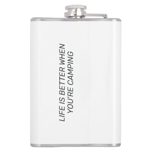 Custom Names & Text Camping フラスク (裏面)