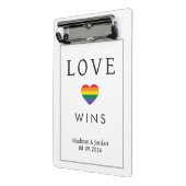 Custom Names / Text Rainbow LOVE ミニクリップボード (アングル2)