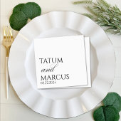 Custom Napkins, Wedding, Anniversary, Engagement スタンダードカクテルナプキン