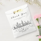 Custom Nashville Skyline – Wedding Welcome      フェイバーバッグ (封をした状態)