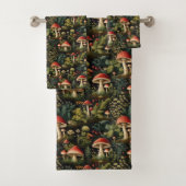 Custom Nature Towel Mushrooms in Terracotta バスタオルセット (インサイチュ)