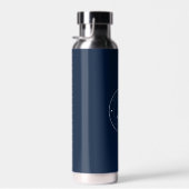 Custom Nautical Boat Anchor and Name ウォーターボトル (右面)