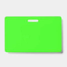 Custom Neon Green Badge – Bold ID Tag バッジ