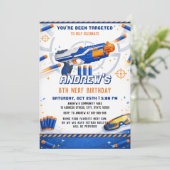 Custom Nerf Dart Blaster Birthday Battle 招待状 (スタンド正面)