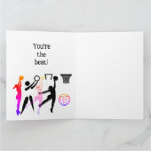 Custom Netball Coach サンキューカード (内部)