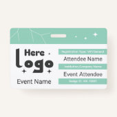 Custom Networking Event Badge ID バッジ (正面)