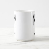 Custom New Baby Reveal | Modern Script Mommy Daddy コーヒーマグカップ (中央)